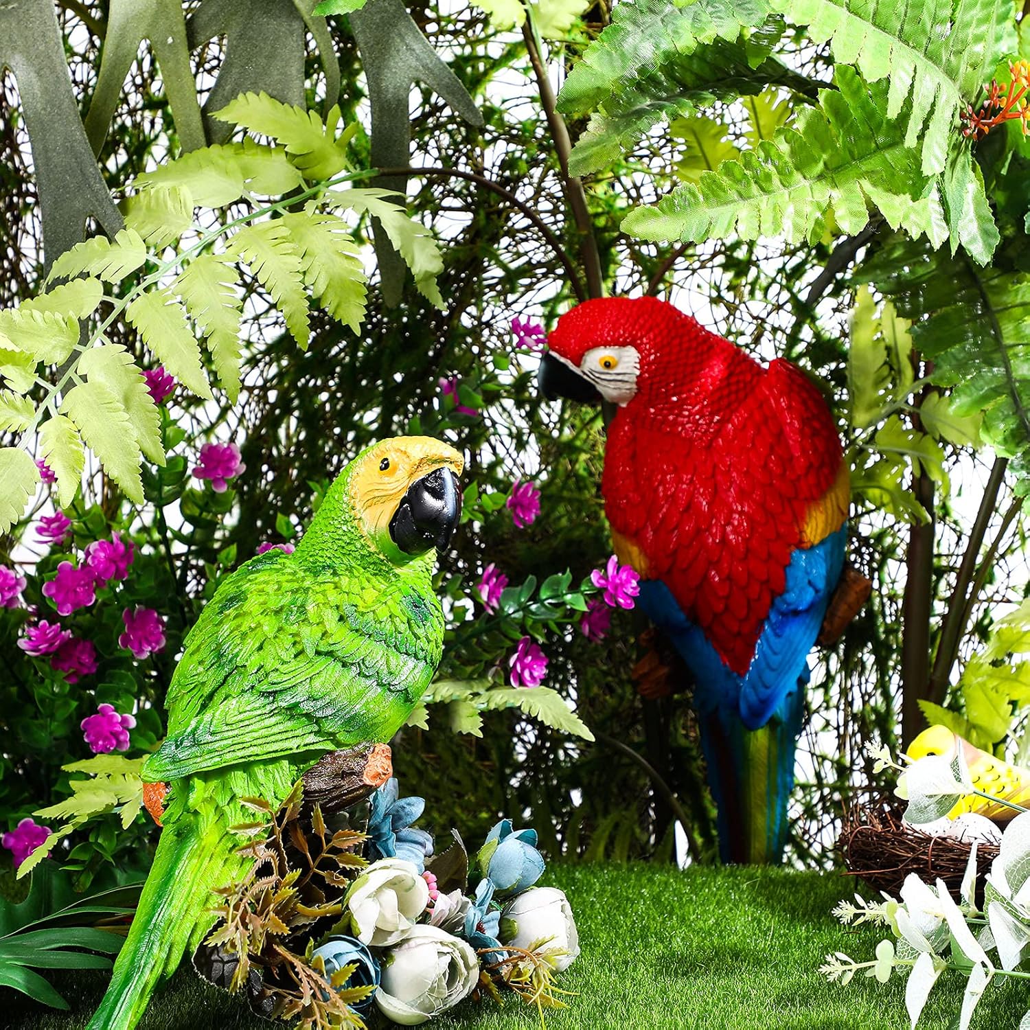 Jetec 2 parrot statues-05